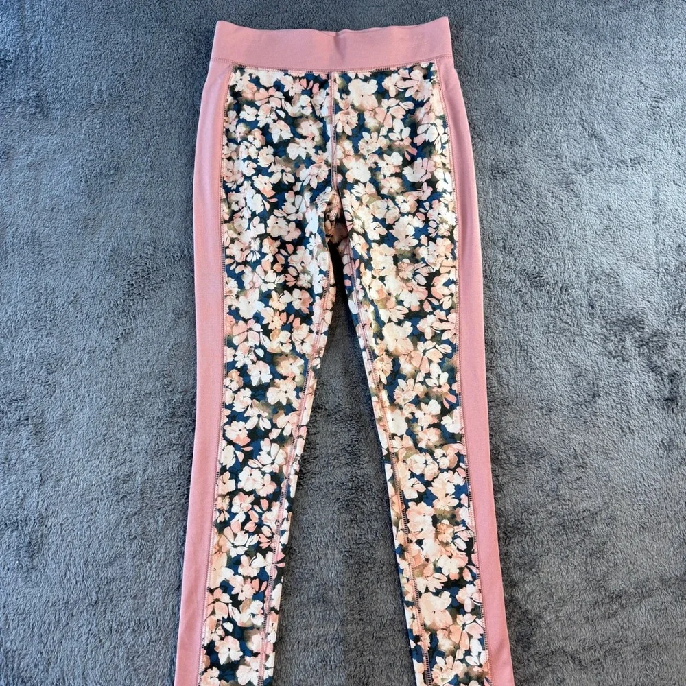 OshKosh Bgosh Girls Pink Floral Athletic‎ Leggings Size 12 Activewear Pants